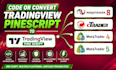 code or translate tradingview pinscript to mt4, mt5, ninjatrader 8, ctrader bot