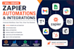 create zapier automations and integrations