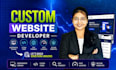 build custom website development as full stack web developer front end developer
