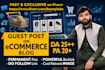 do e commerce guest post backlink, publish article, high da,e commerce blog