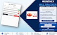 provide a professional monthly bill tracker in PPT and PDF