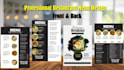 modern restaurant menu design