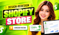 create shopify store design, shopify website design, shopify website development