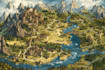design a unique vector map, realistic or fantasy