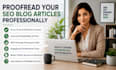 proofread your SEO blog articles professionally
