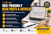 write SEO friendly blog posts and articles