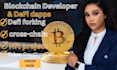 develop defi smart contract crypto token and dapp on blockchain