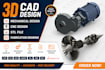 3d cad design, mechanical design, cnc design ,step file, fabrication drawing