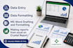 do excel data entry, convert word to pdf, copy paste ms word drafting and format