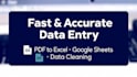 do fast and accurate data entry and create excel graphs
