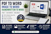 convert PDF to word manually with formatting