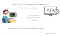 create a responsive website using HTML CSS javascript