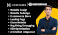 hostinger website design hostinger redesign squarespace website design