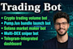 create trading volume bot, pumpfun bundle launch bot, market maker bot on solana