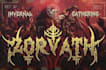 design death metal logo with texture and chrome effect