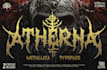 design death metal logo with texture and chrome effect