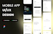 do mobile app UI UX design with figma