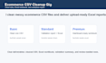 clean your CSV and deliver an excel validation