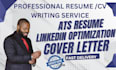write an ats executive resume, CV and linkedin profile
