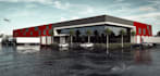 visualize warehouse exterior,loading dock space,3dcgi retail,factory walkthrough
