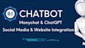 develop an ai chatbot using manychat and chatgpt