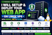 setup and deploy your web app on linux vps with nginx, SSL and ci cd