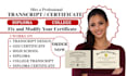 design high school transcript college transcript diploma ged award certificate