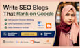 write SEO blogs that rank on google