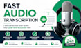transcribe you audio into text