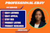do ebay SEO listing, dropshipping  store management expert