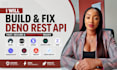 build fix deno rest API clerk stripe  drizzle ORM zod websockets inngest sentry