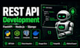 build a rest API with fastapi nodejs or django for your web or mobile app