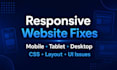 make your website responsive on mobile and tablet