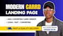 design carrd website, carrd landing page, redesign carrd website