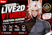 draw and rigging live2d furry vtuber model, 2d vtuber rigging, commission, anime