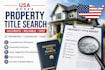do USA property title search and deed research