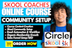 design a structured skool coaching community with onboarding, membership system