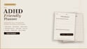 give you adhd friendly digital planner PDF