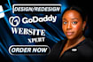 design, redesign godaddy website, godaddy website design