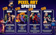do pixel art animation 2d sprite sheet pixel art character and pixel animation