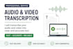 convert your audio to text accurately