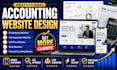 design converting accounting website, bookeeping, mca, tax management website