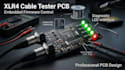 design xlr4 cable tester pcb with firmware and diagnostic led interface
