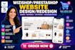 build wizishop website prestashop website design ecommerce website redesign