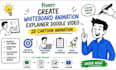 create whiteboard animation explainer doodle video 2d cartoon animation