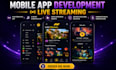 develop live streaming app ai music streaming app video streaming website