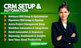 setup hubspot CRM, pipedrive, asana automation and sales workflow