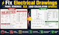 fix electrical drawings panel schedule sld load calculation nec revisions update