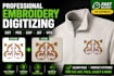 do professional embroidery digitizing for cap, logo digitizi