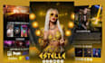 design a dj epk electronic press kit with clickable links an